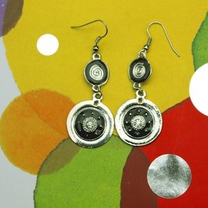 "Artisan Coal" Fashion Earrings